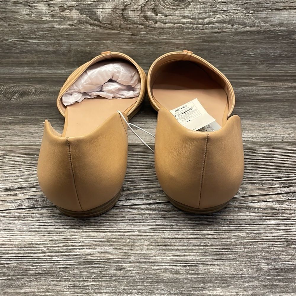 Women’s Two Piece Iris Tan Ballet Closed-Toe Slip-On Flats - A New Day - Picture 7 of 8